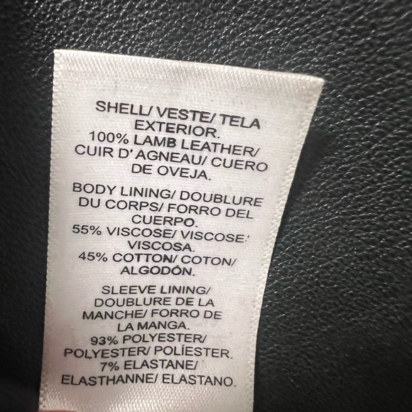 Fine detail Lamb Skin Leather Jacket from Lucky Brand. - Picture 5 of 6